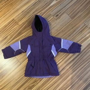 Columbia size 3T - winter jacket with hood , purple and mauve